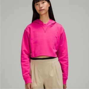 Lululemon All Yours Cropped Hoodie in Sonic Pink